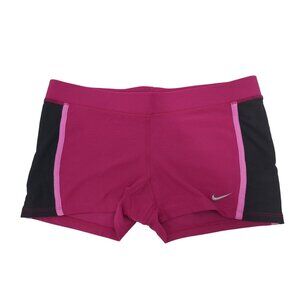 Nike Tempo Shorts Womens Small Pink Dri Fit Athletic Fitted Workout Running Gym